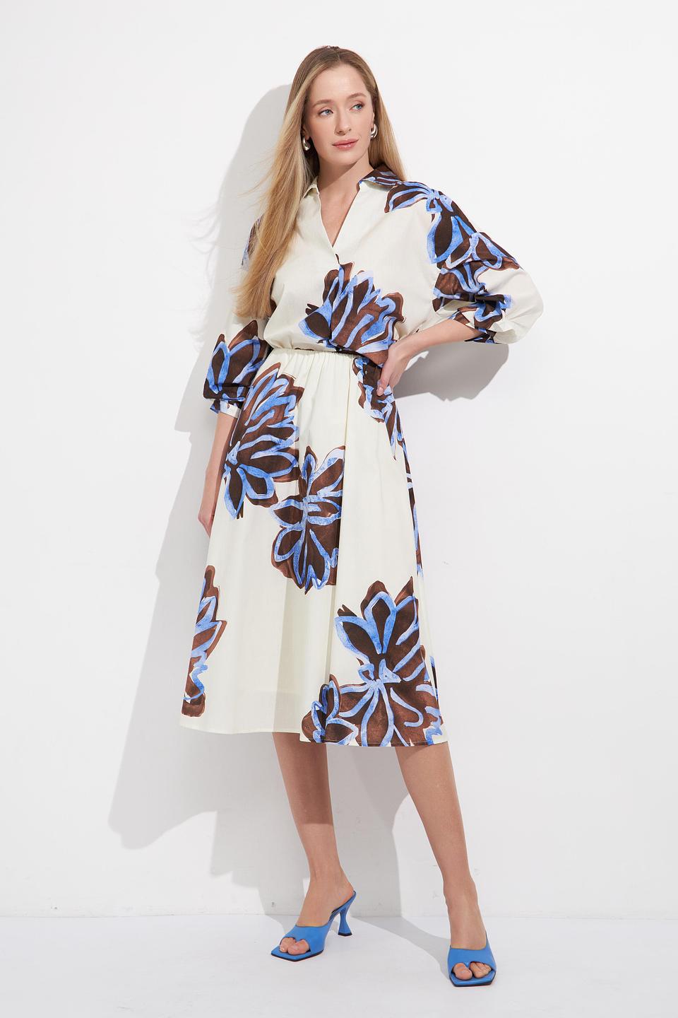 Блуза Lecomte с цветочным принтом