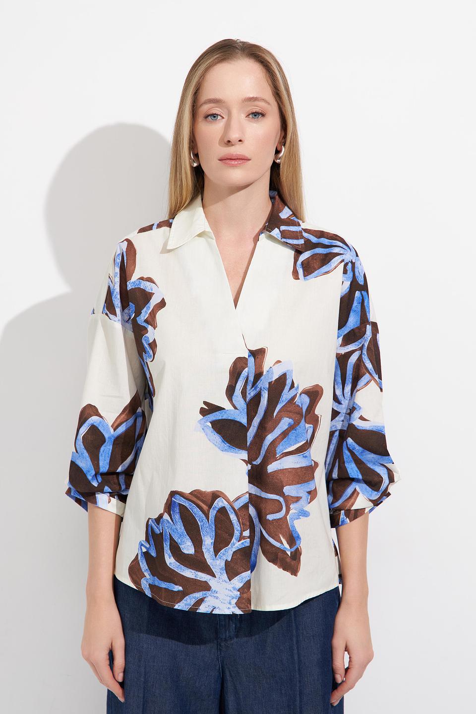 Блуза Lecomte с цветочным принтом