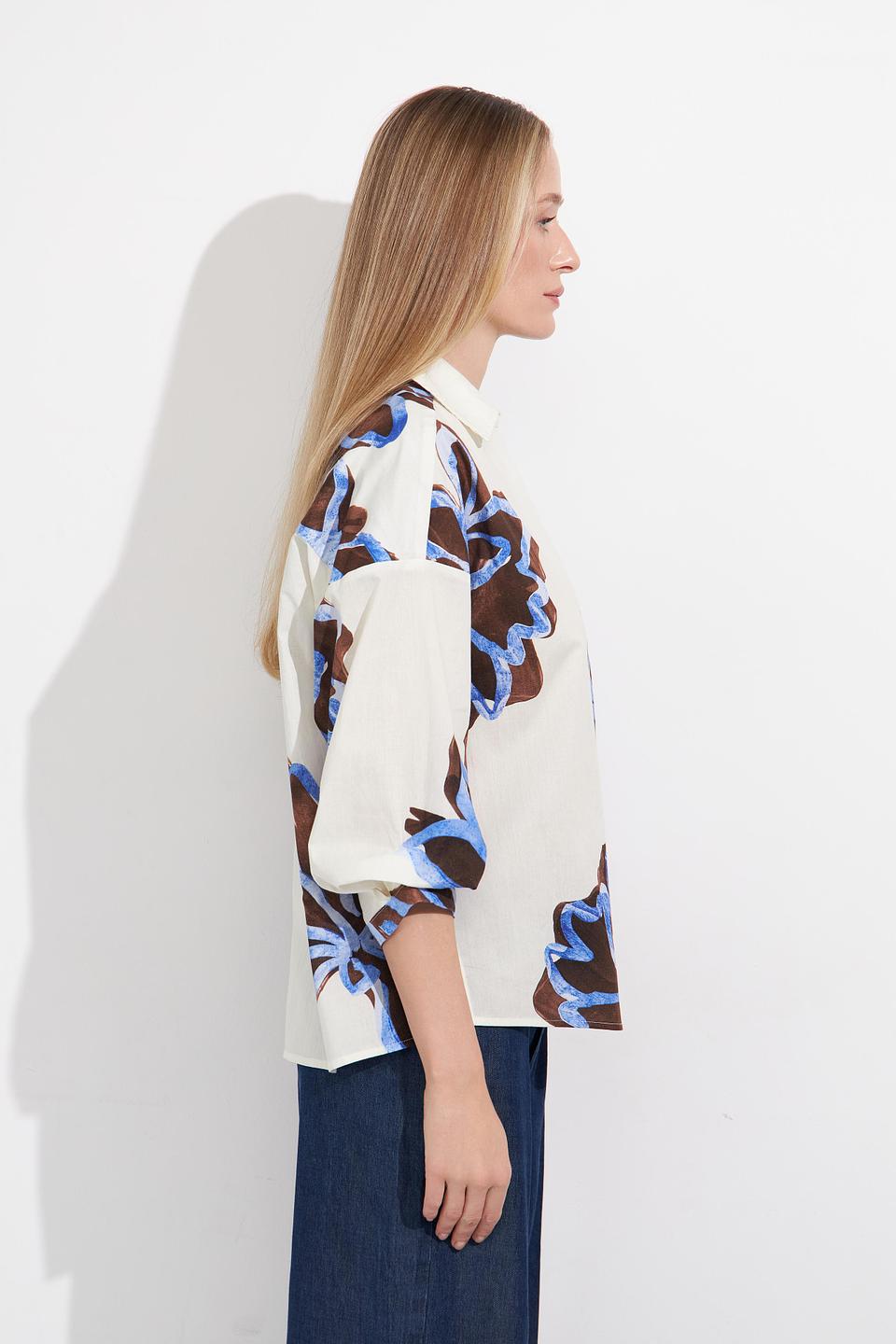 Блуза Lecomte с цветочным принтом