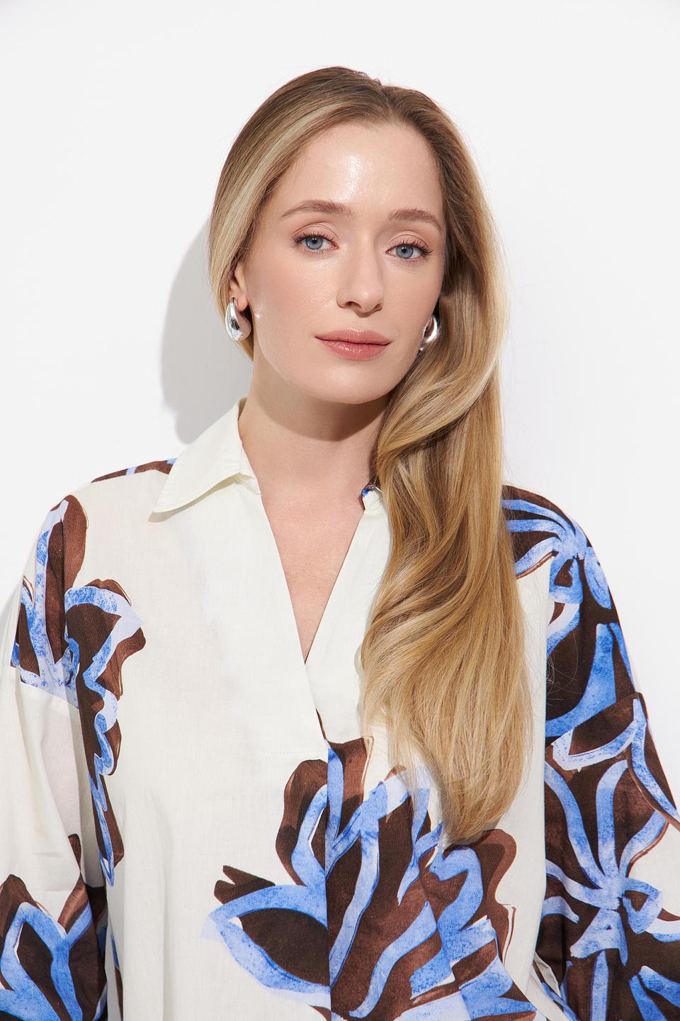 Блуза Lecomte с цветочным принтом