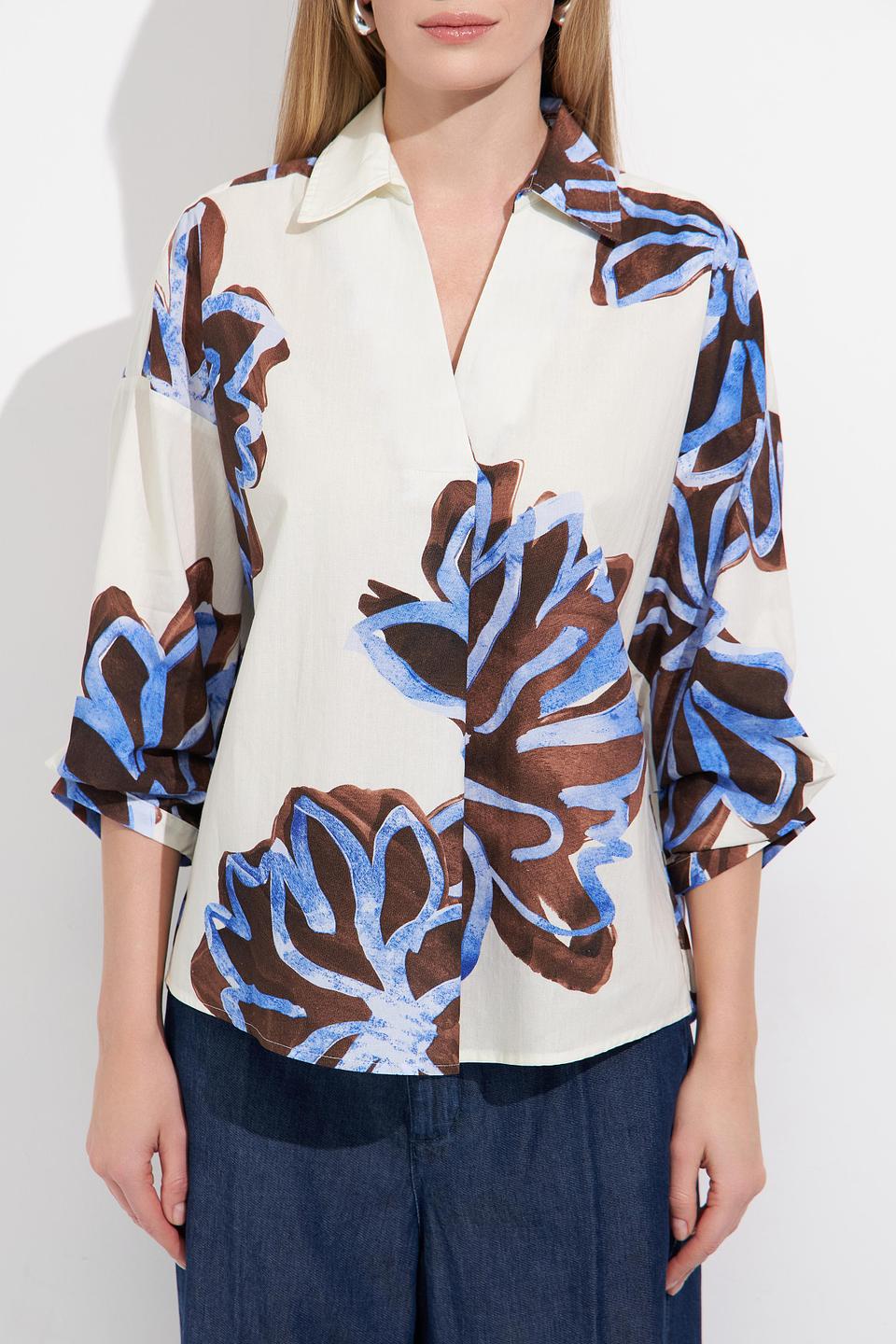 Блуза Lecomte с цветочным принтом