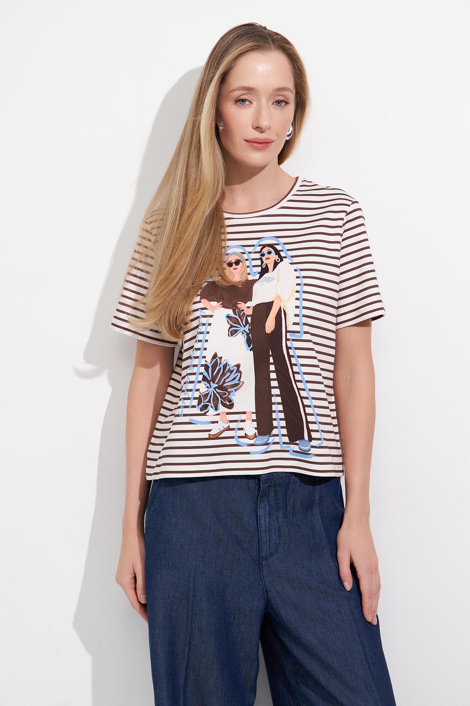 Футболка Lecomte с принтом