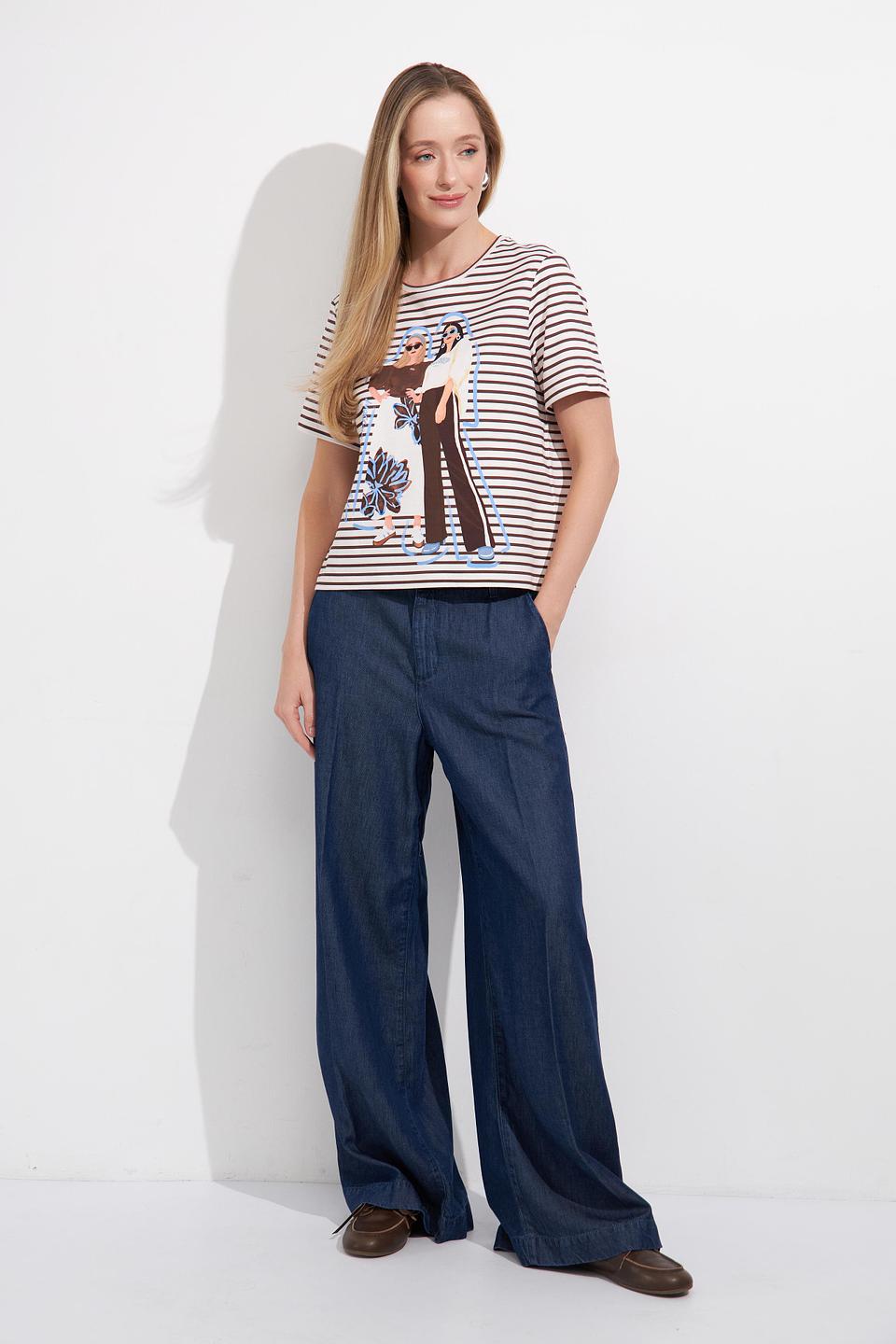 Футболка Lecomte с принтом