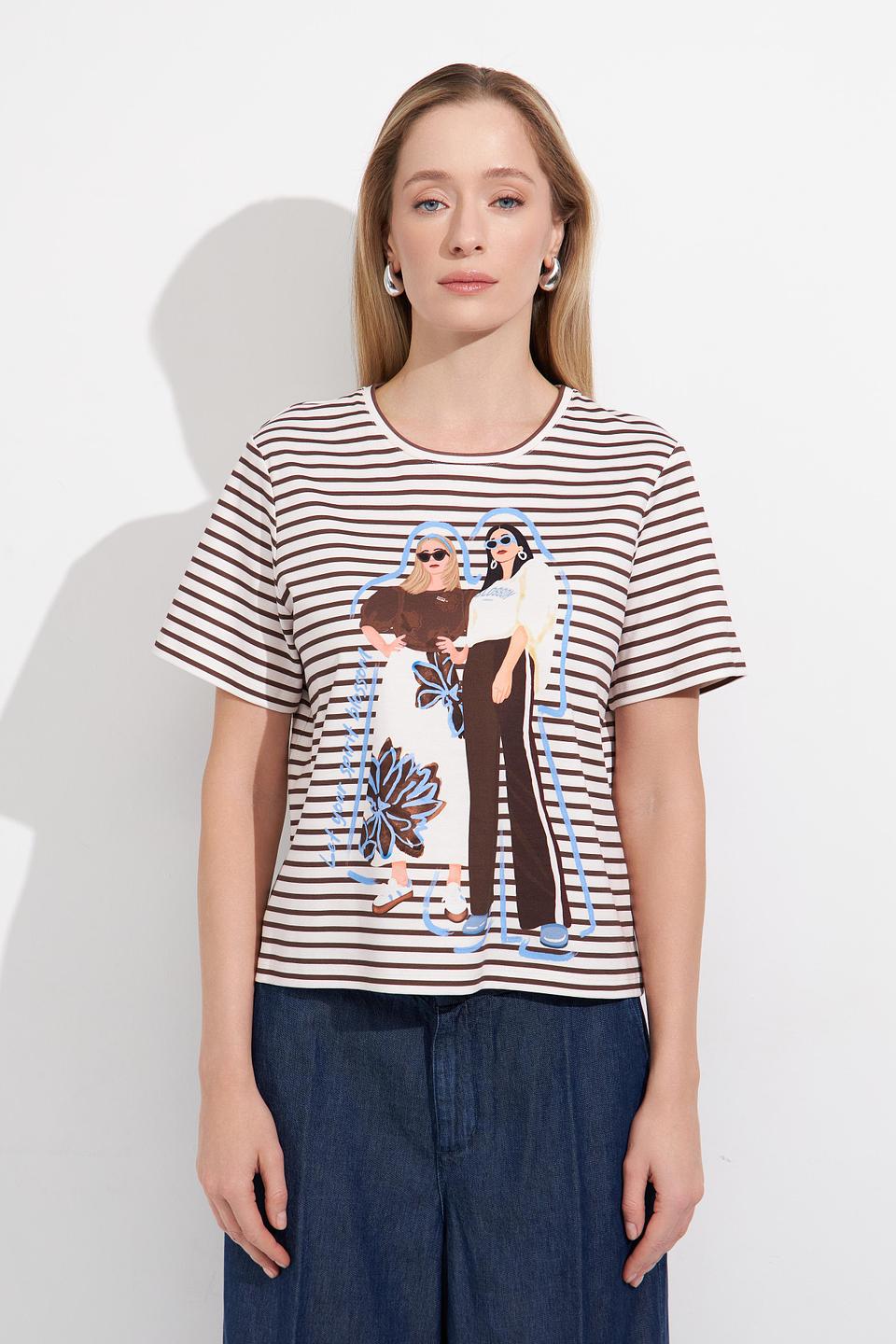 Футболка Lecomte с принтом