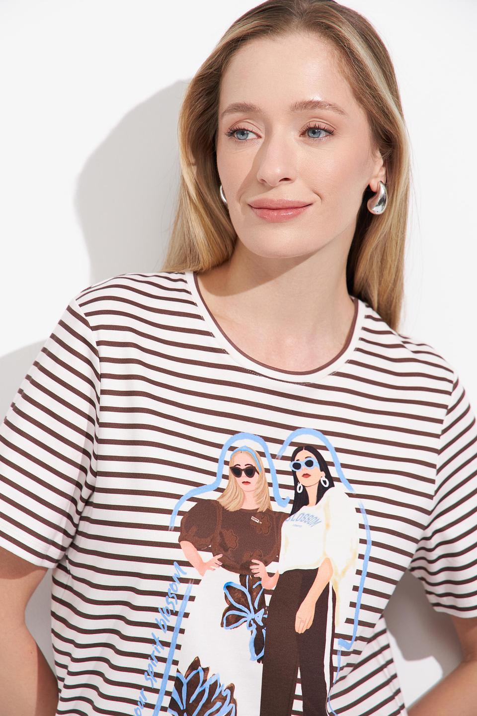 Футболка Lecomte с принтом