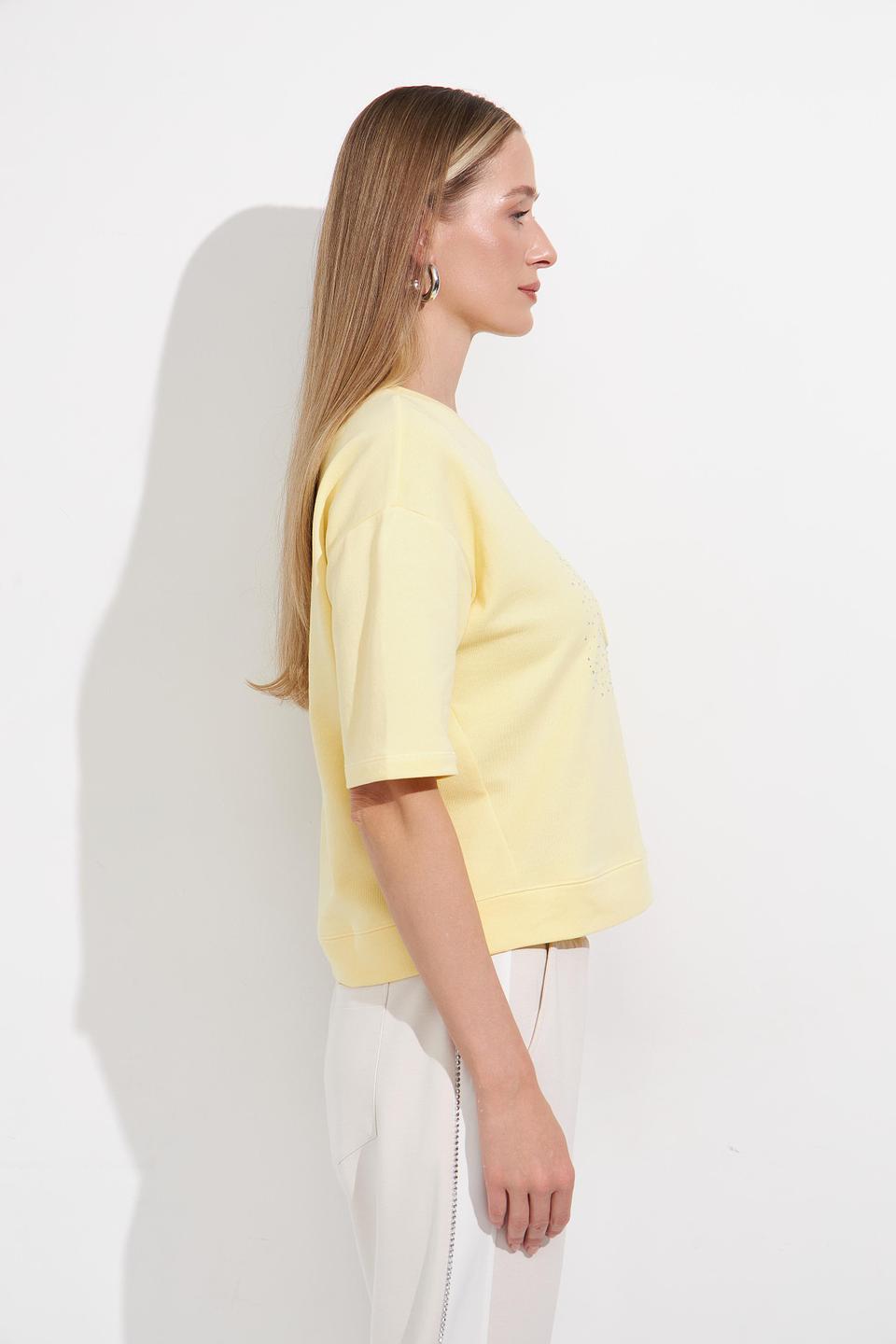 Пуловер Monari с кристаллами, жёлтый