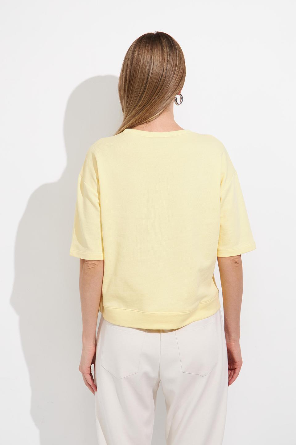 Пуловер Monari с кристаллами, жёлтый