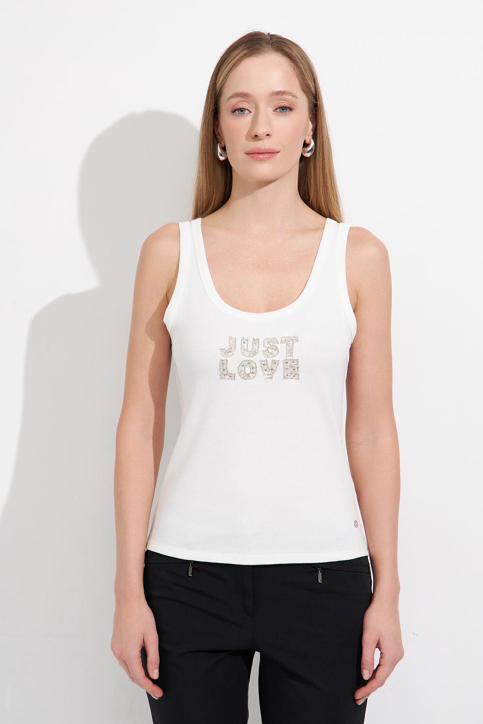 Топ Monari с принтом "Just Love"