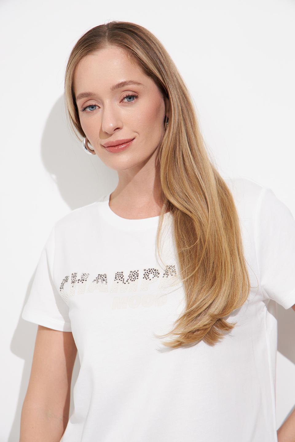 Футболка Monari с кристаллами