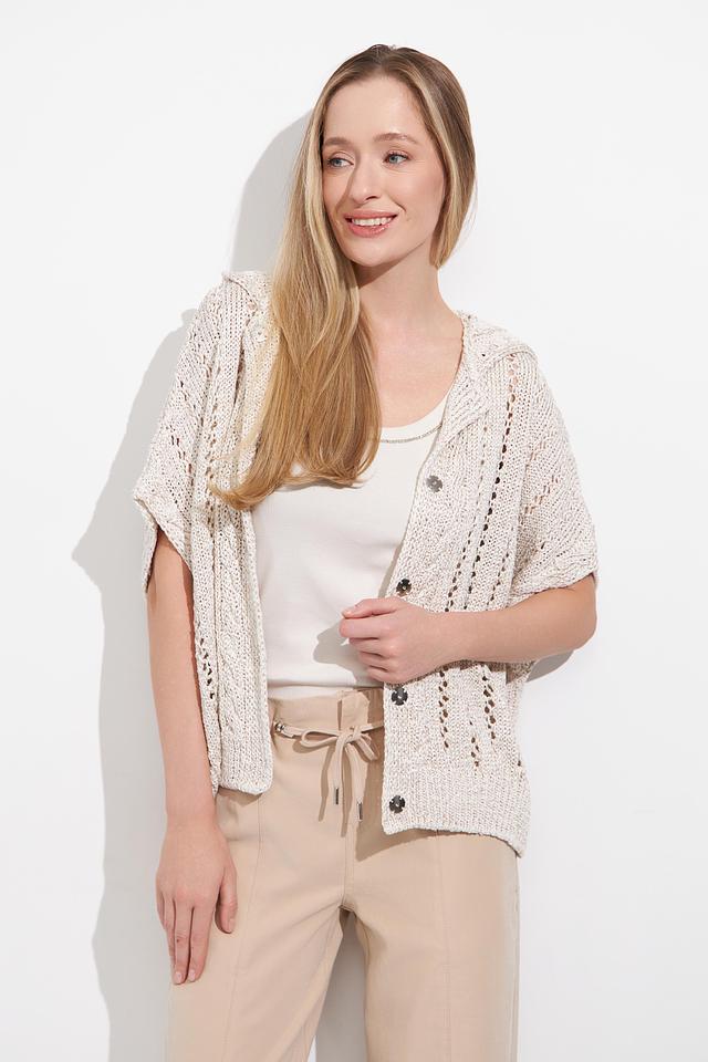 Жакет Monari с ажурной вязкой