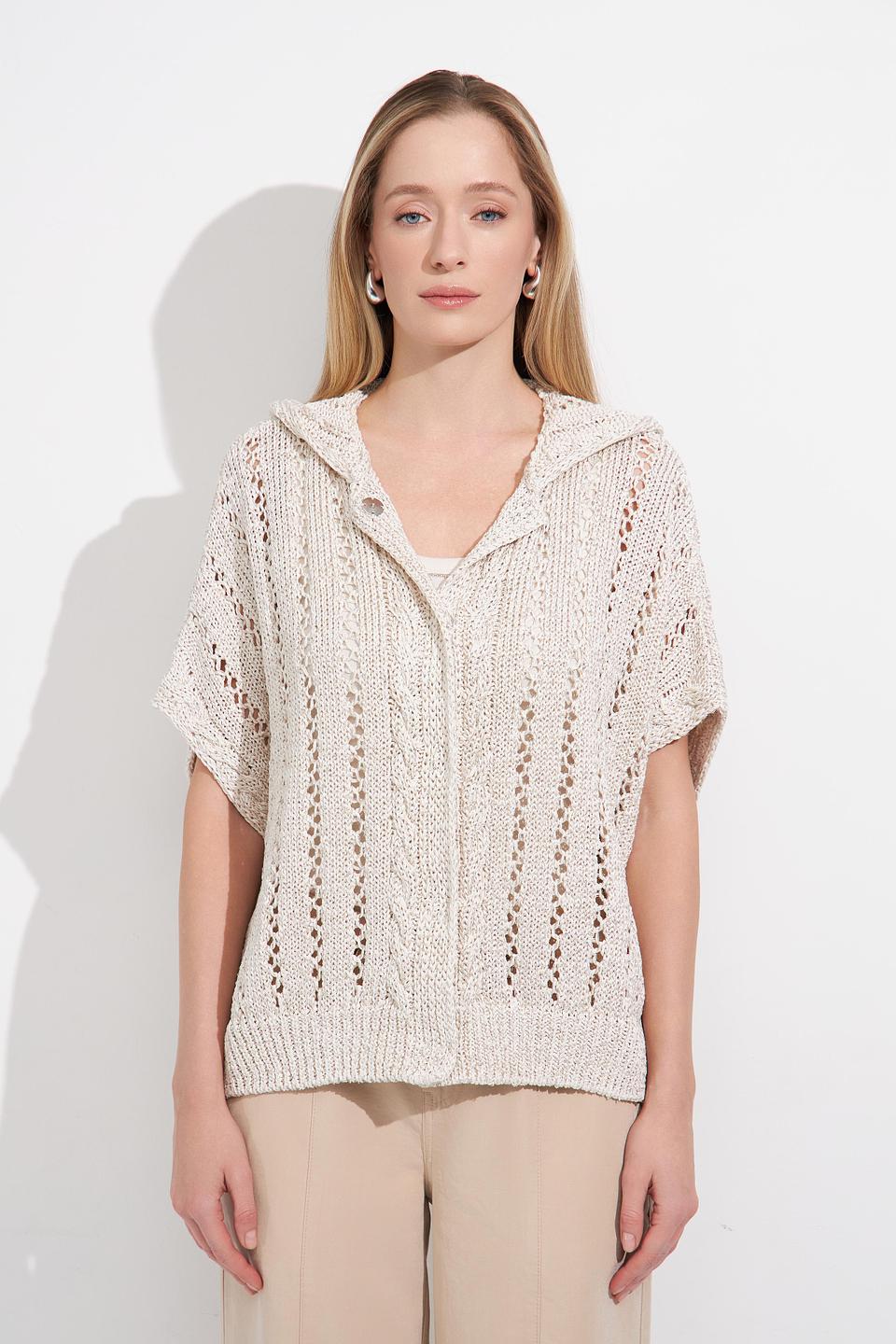Жакет Monari с ажурной вязкой
