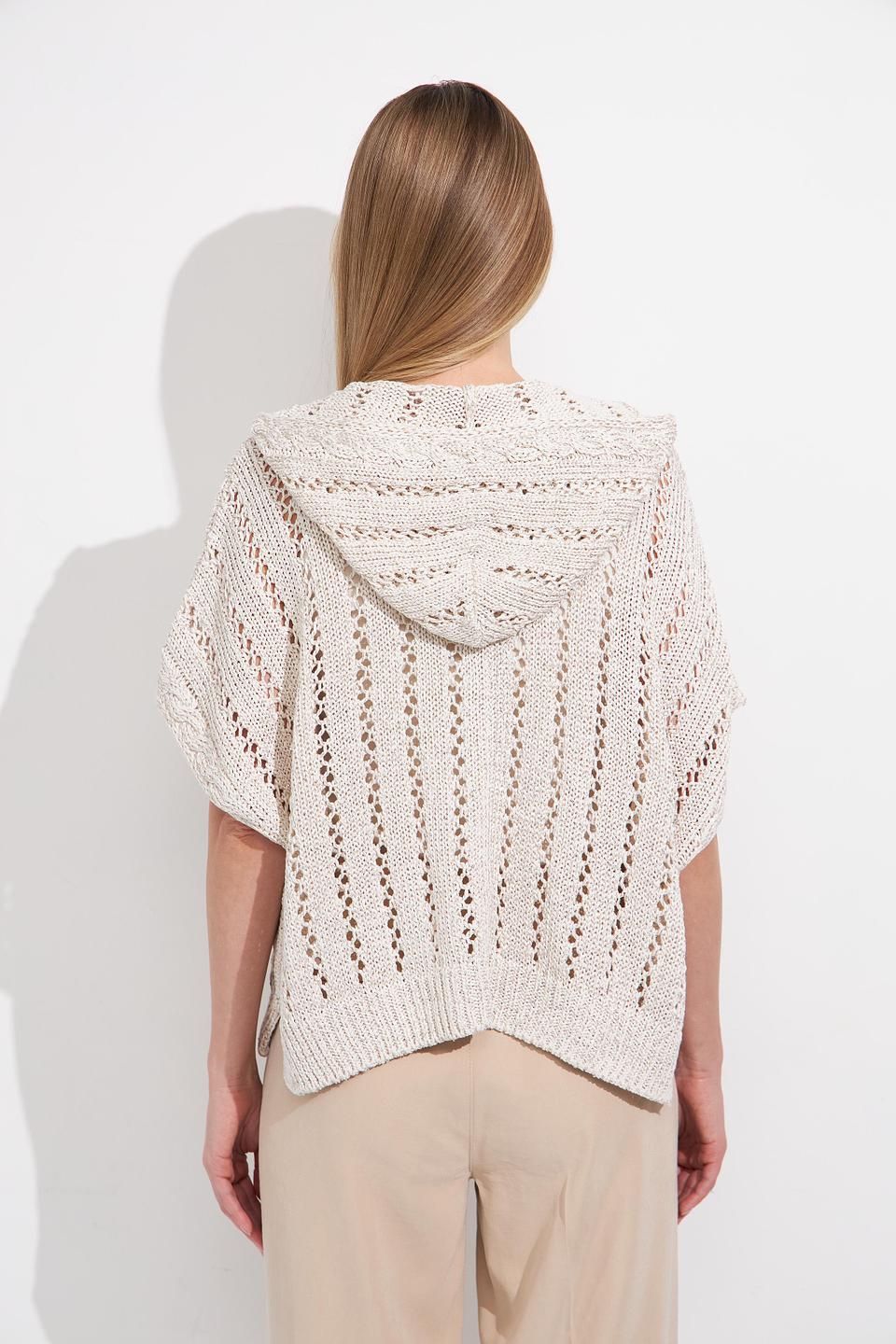 Жакет Monari с ажурной вязкой