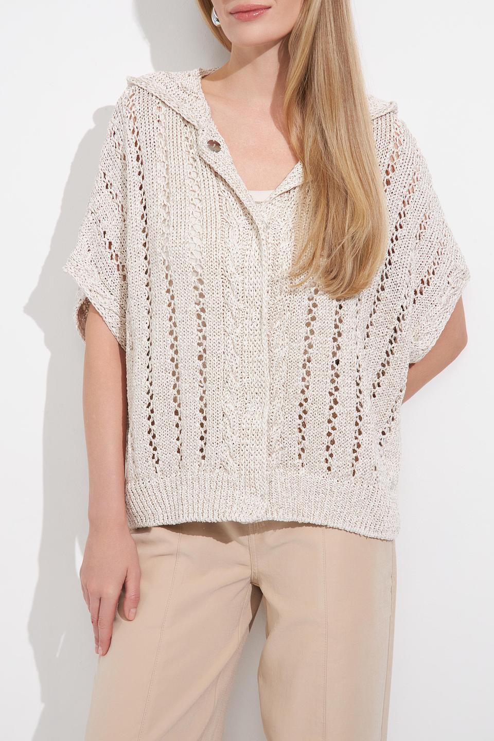 Жакет Monari с ажурной вязкой