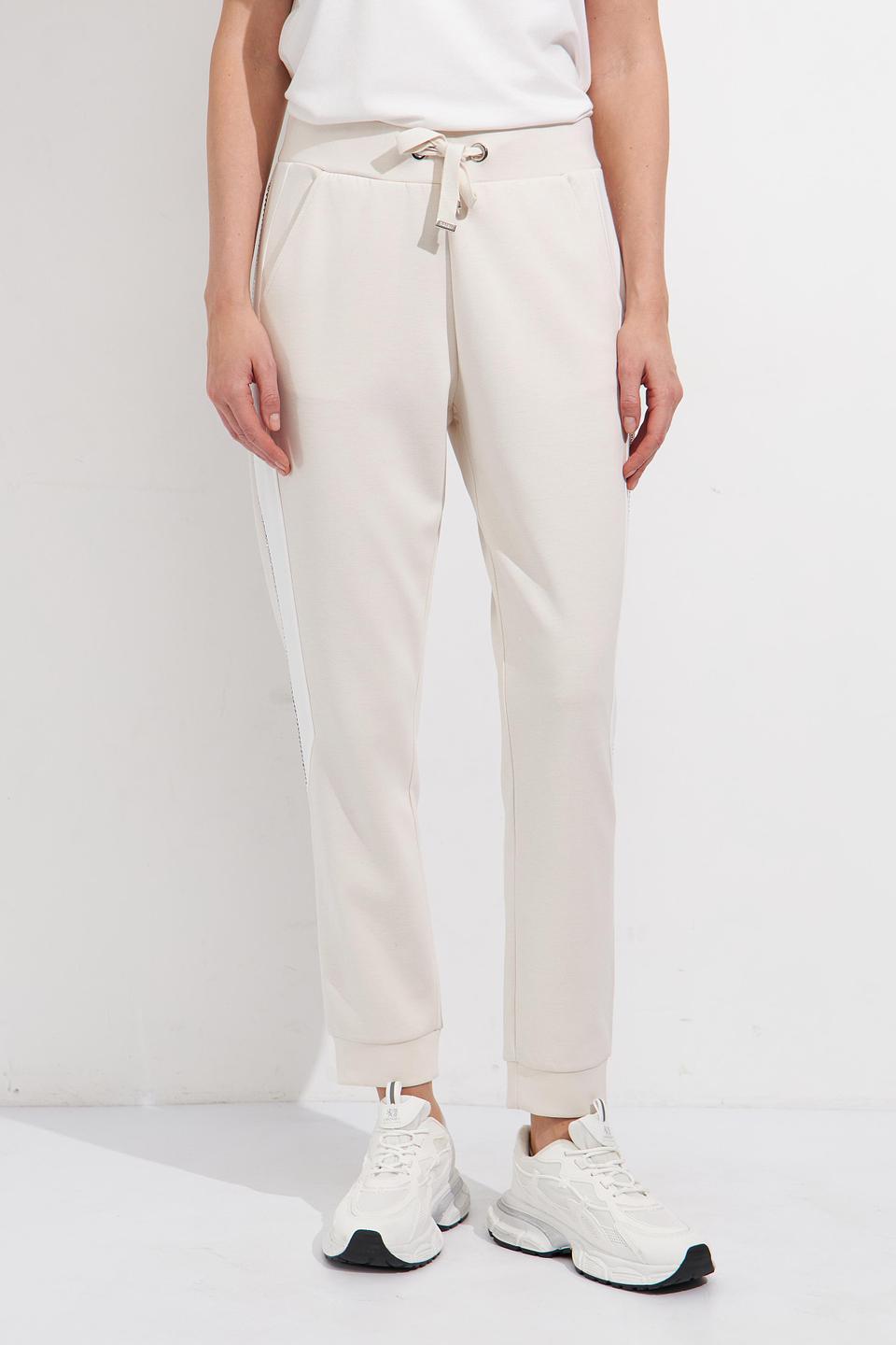 Брюки Monari бежевые с манжетами