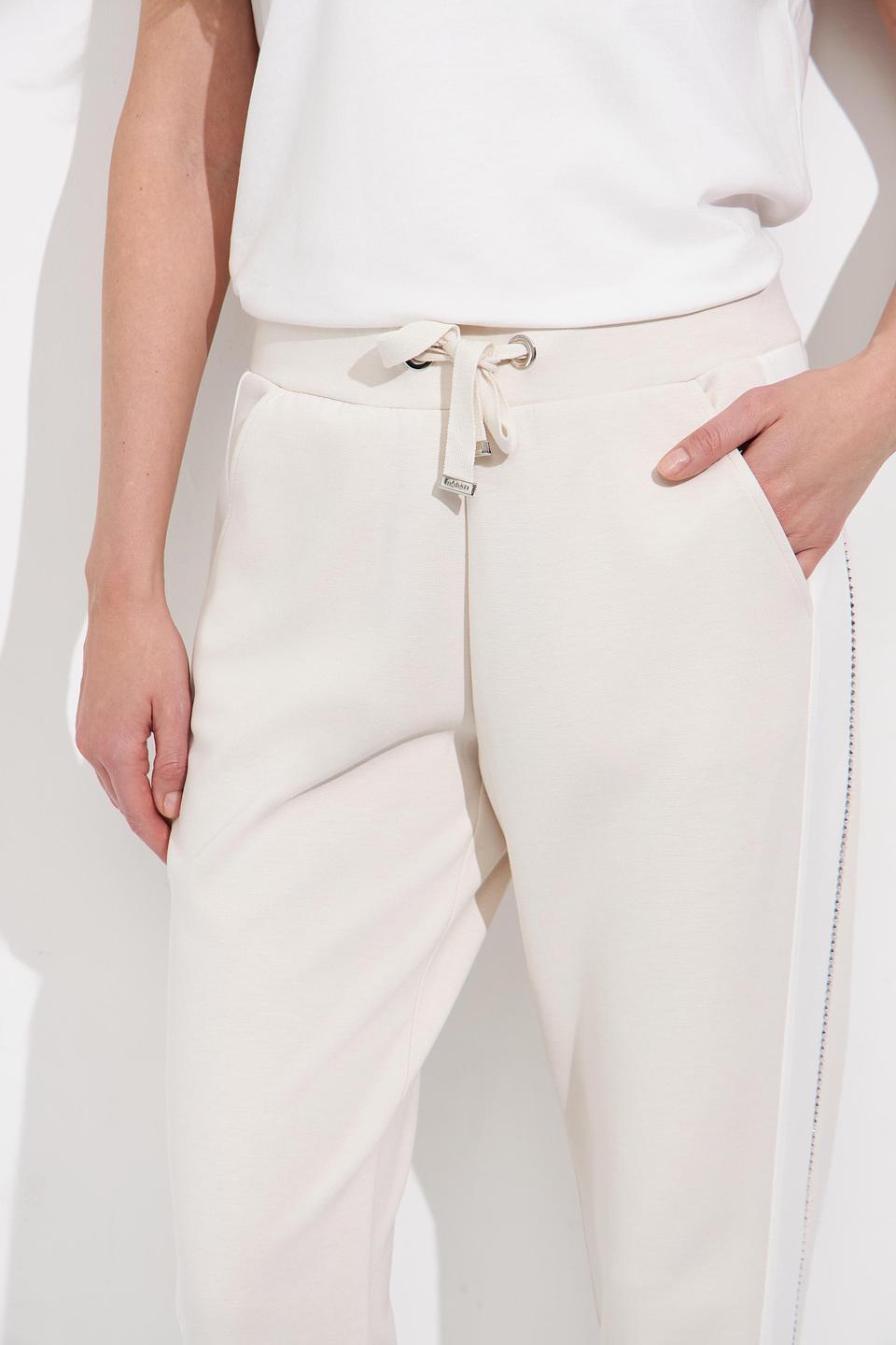 Брюки Monari бежевые с манжетами