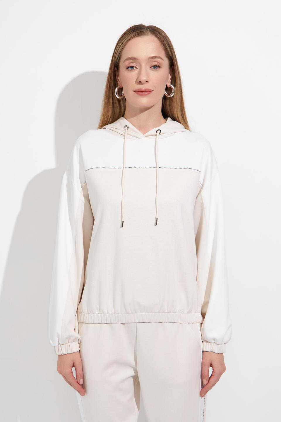 Пуловер Monari с капюшоном бежевый