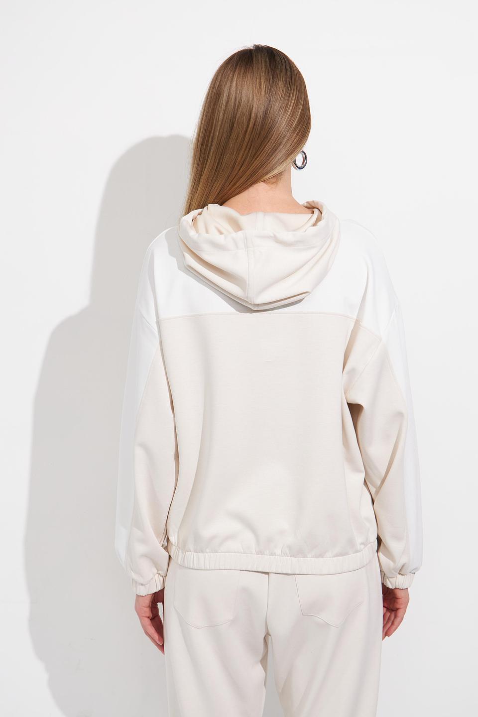 Пуловер Monari с капюшоном бежевый