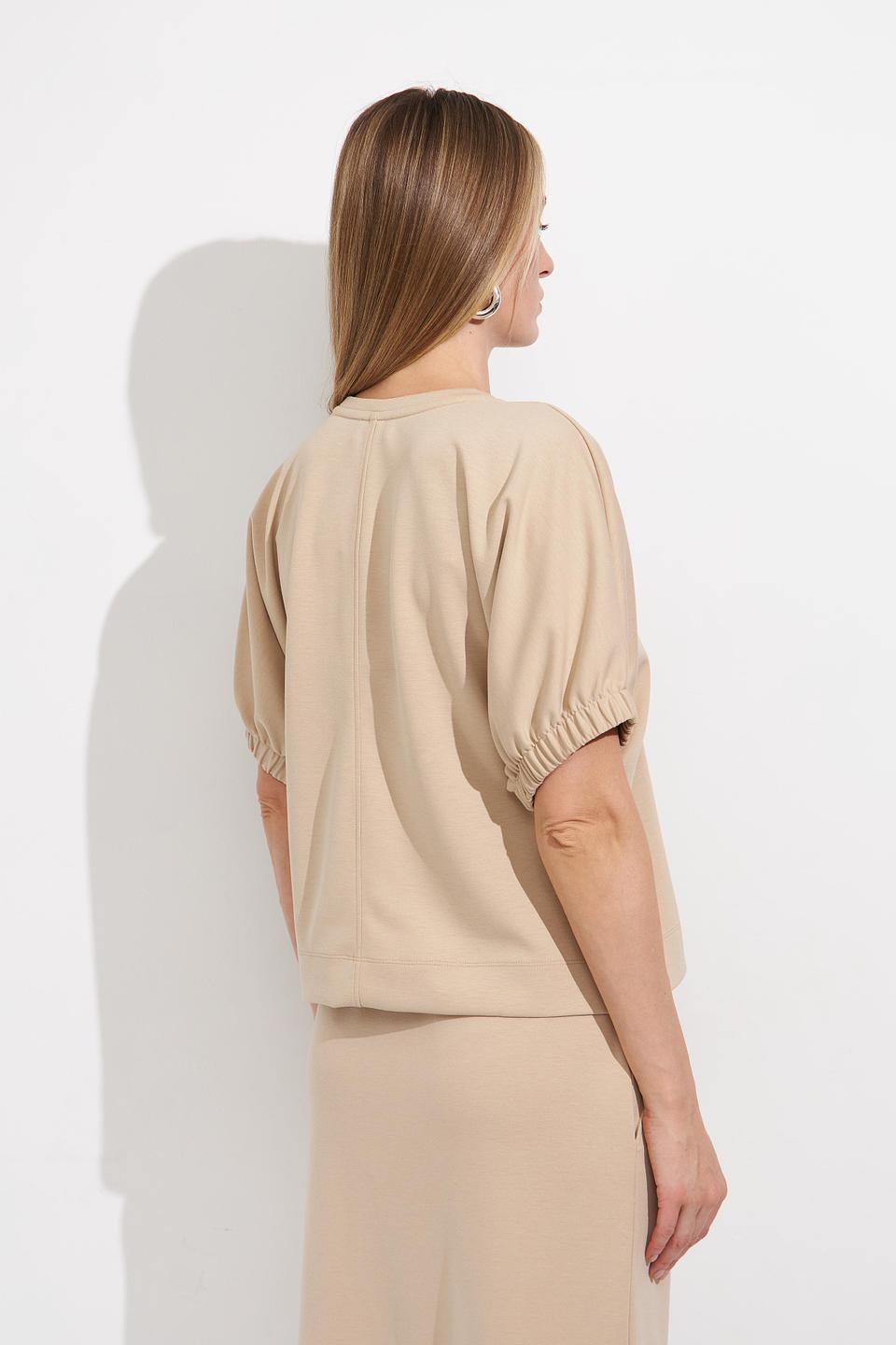 Пуловер Monari бежевый с рукавами-фонариками