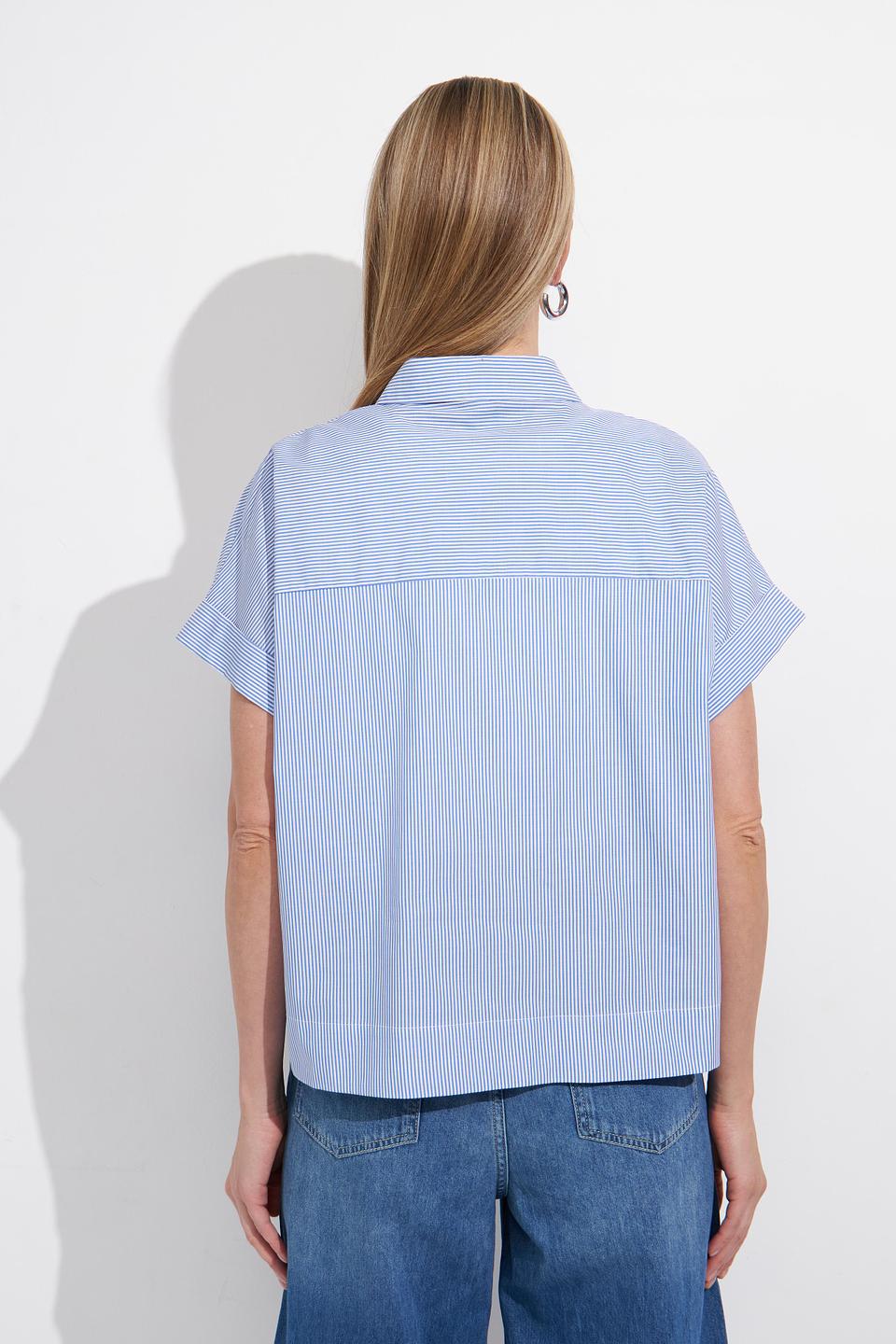 Блуза Ten ways to be в полоску голубую
