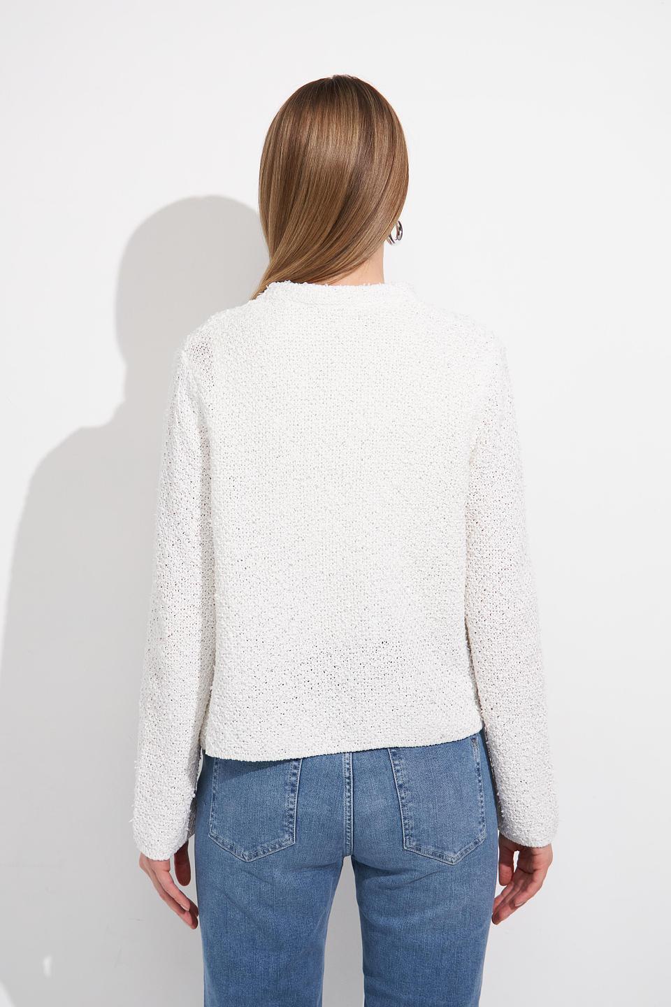 Жакет Monari с бахромой белый