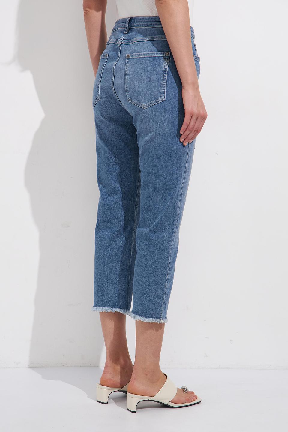 Бриджи Monari с потертостями голубые