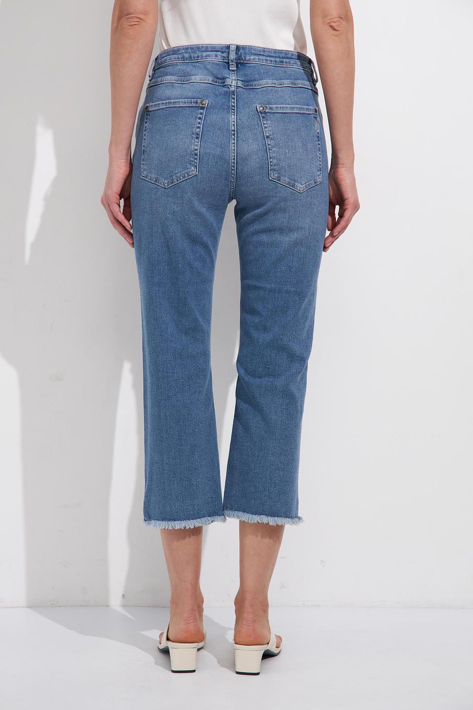 Бриджи Monari с потертостями голубые