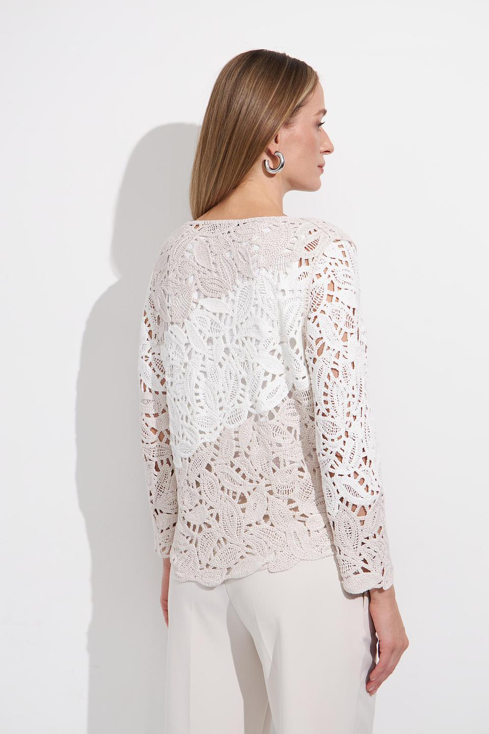 Пуловер Monari кружевной белый