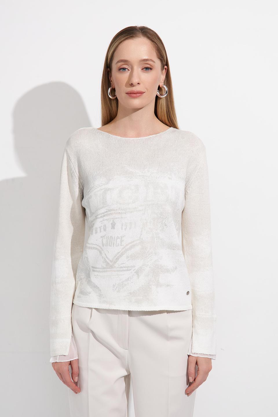 Пуловер Monari с принтом