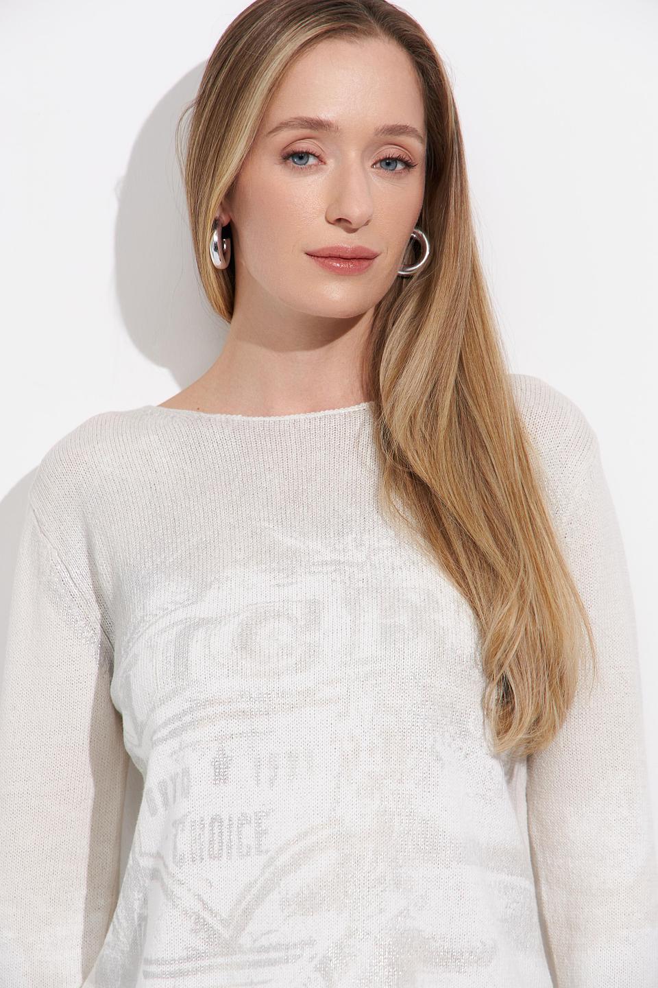 Пуловер Monari с принтом