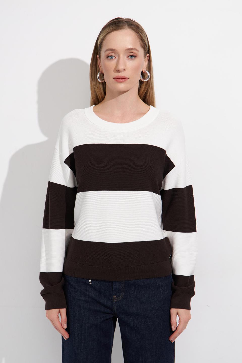 Пуловер Monari в полоску