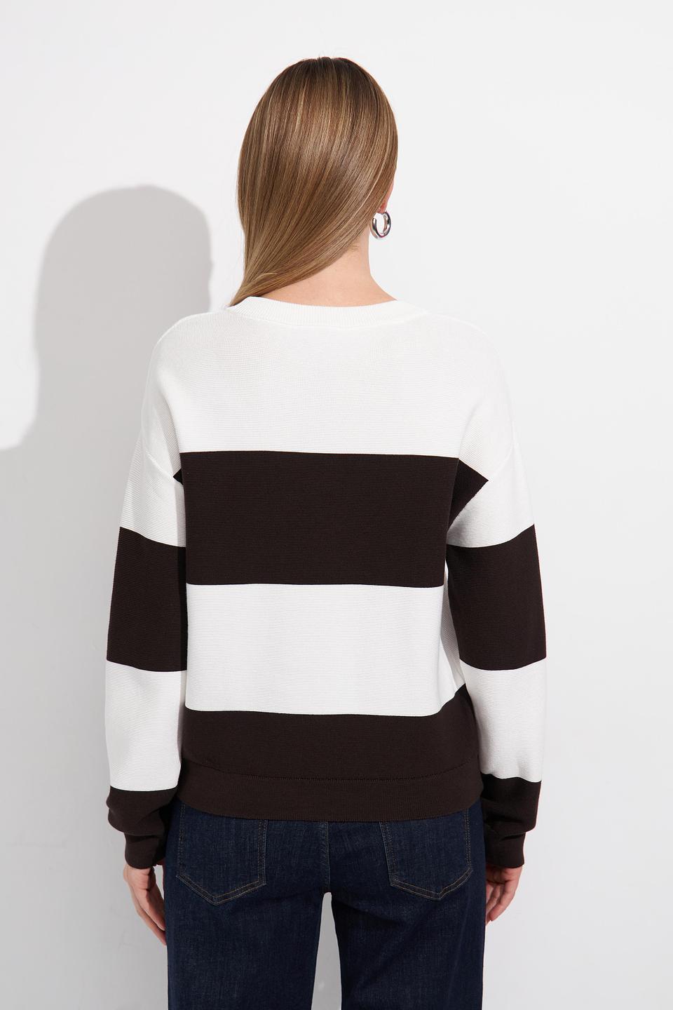 Пуловер Monari в полоску