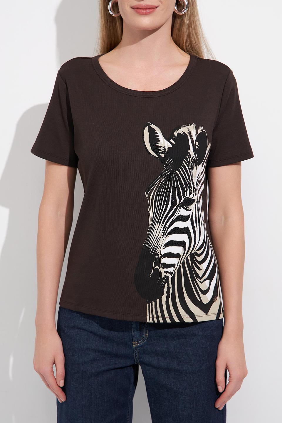 Футболка Monari с зеброй