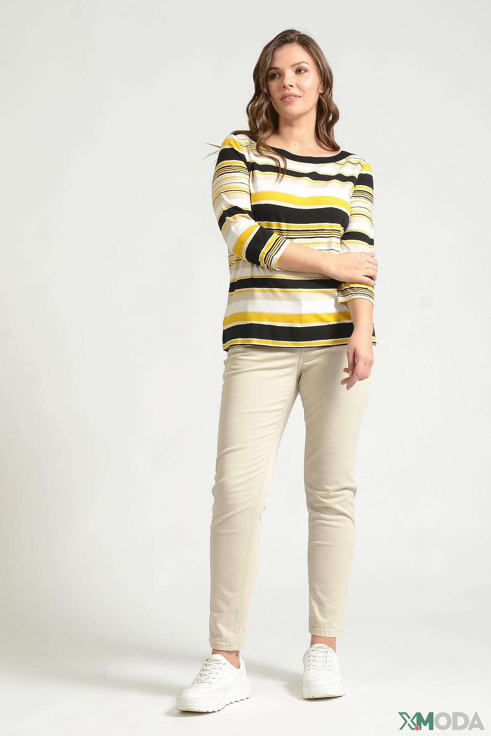 Футболка Via Appia в полоску жёлтая