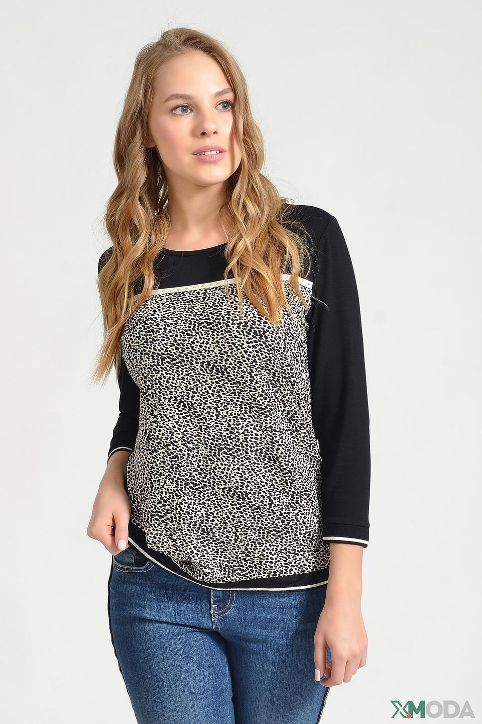 Футболка Via Appia с леопардовым принтом