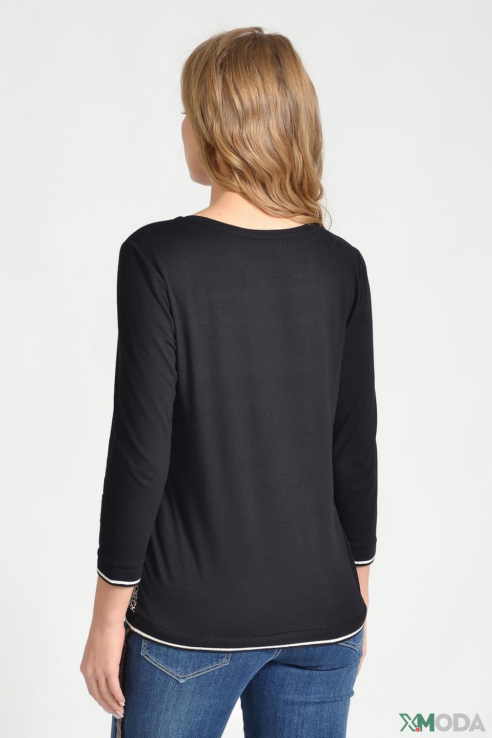 Футболка Via Appia с леопардовым принтом