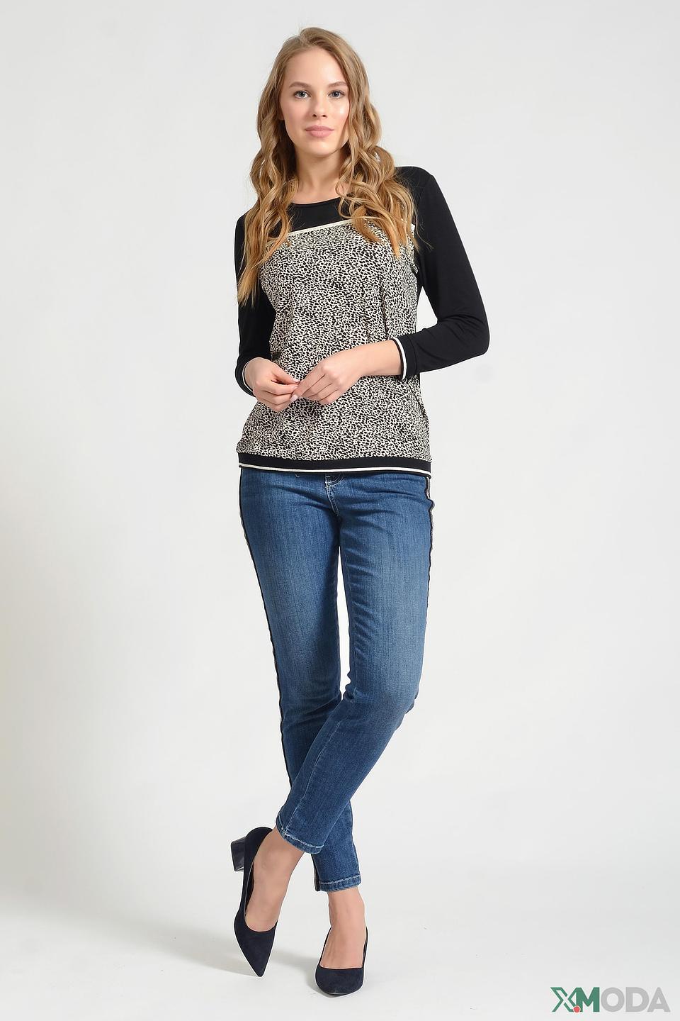 Футболка Via Appia с леопардовым принтом