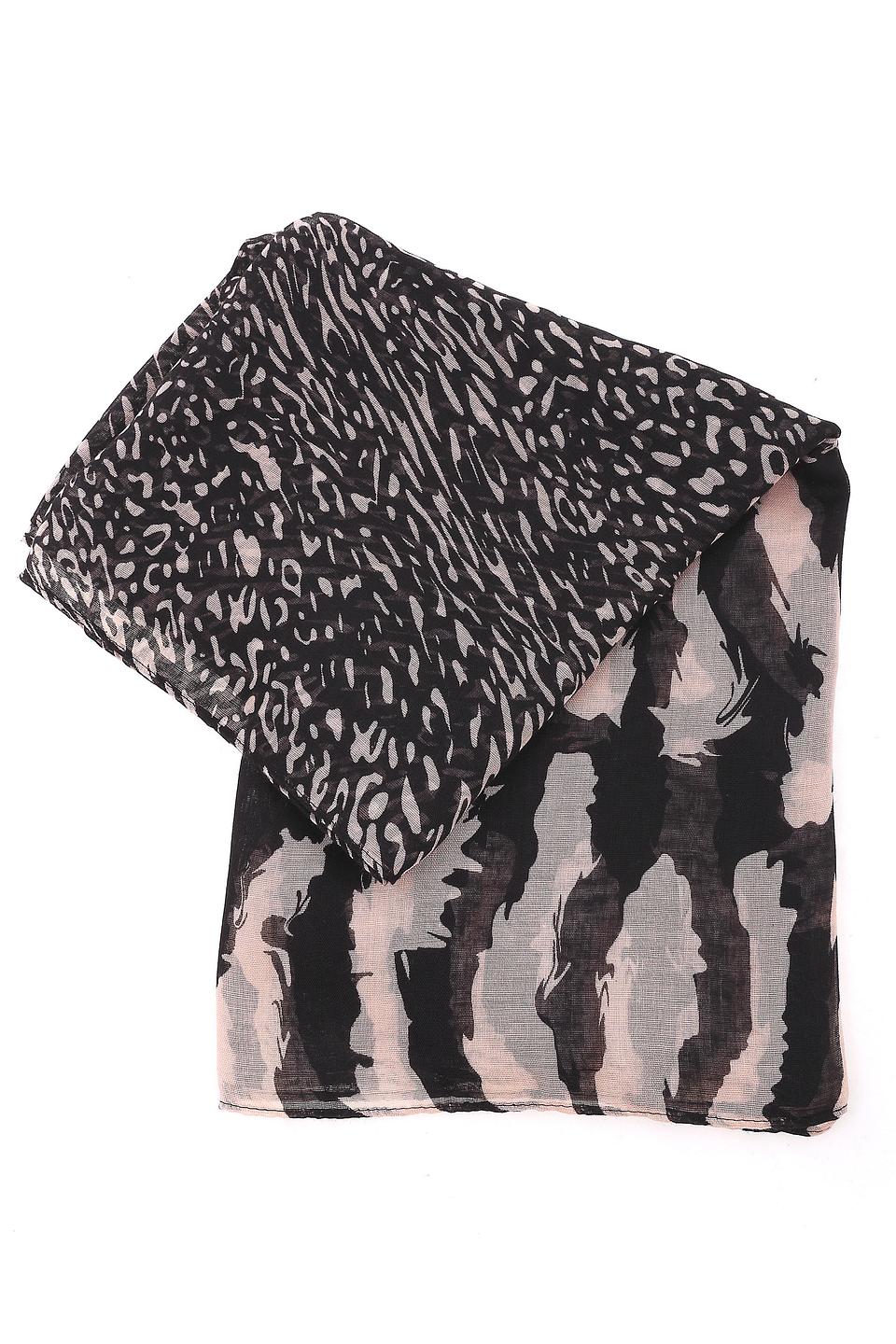 Шарф Gerry Weber, чёрно-розовый принт