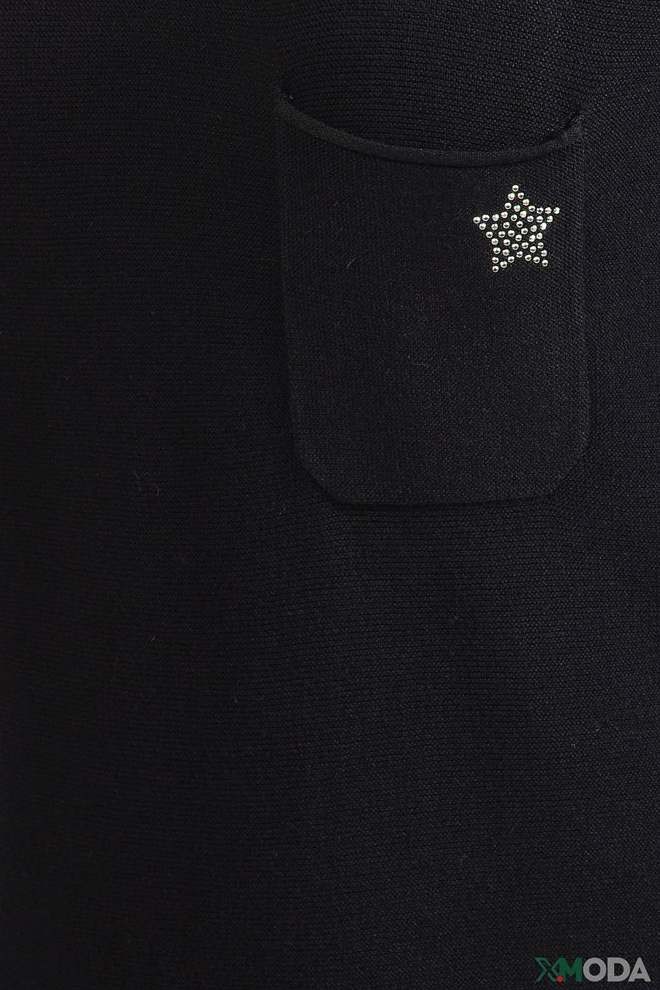 Пуловер Pezzo с кружевом чёрный