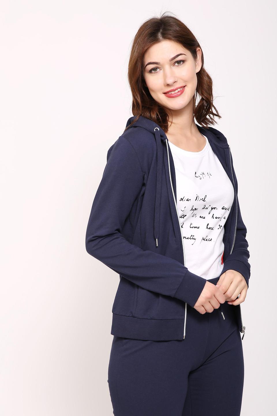 Толстовка Just Valeri с логотипом синяя