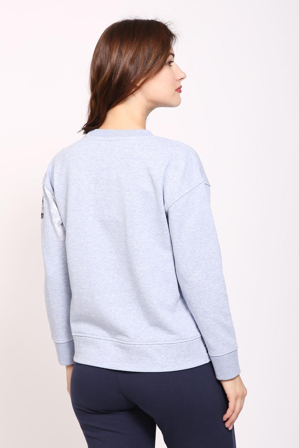 Пуловер Pezzo с принтом серый