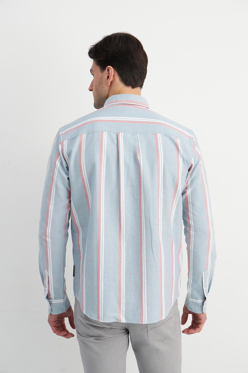 Рубашка Tom Tailor в полоску голубую