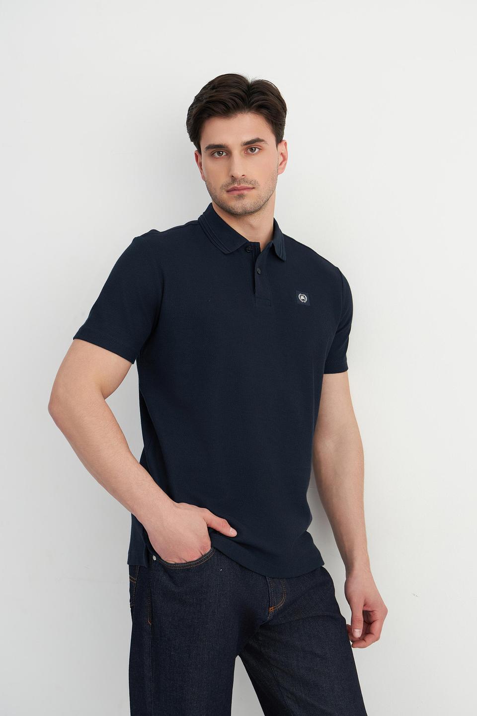 Поло Lerros тёмно-синее с полоской