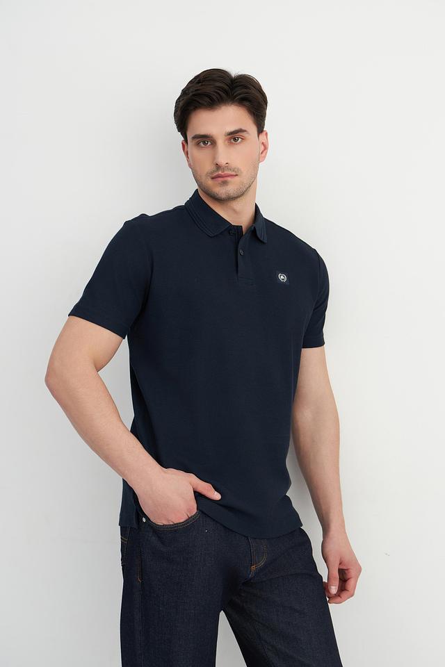 Поло Lerros тёмно-синее с полоской