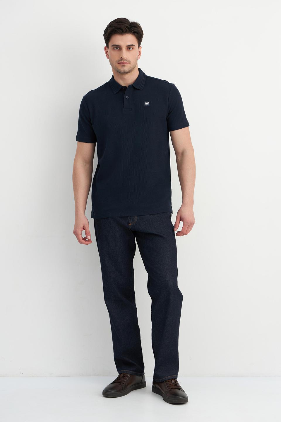 Поло Lerros тёмно-синее с полоской