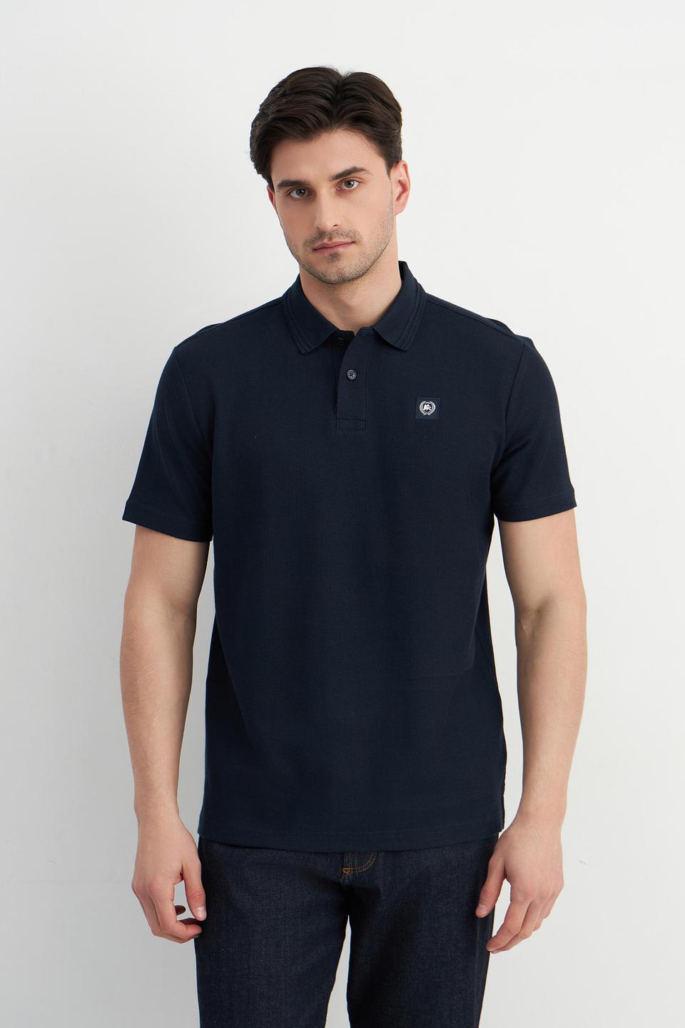 Поло Lerros тёмно-синее с полоской