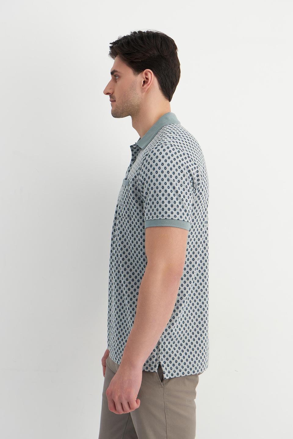 Поло Lerros с принтом мятное