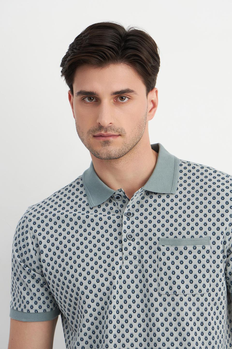 Поло Lerros с принтом мятное