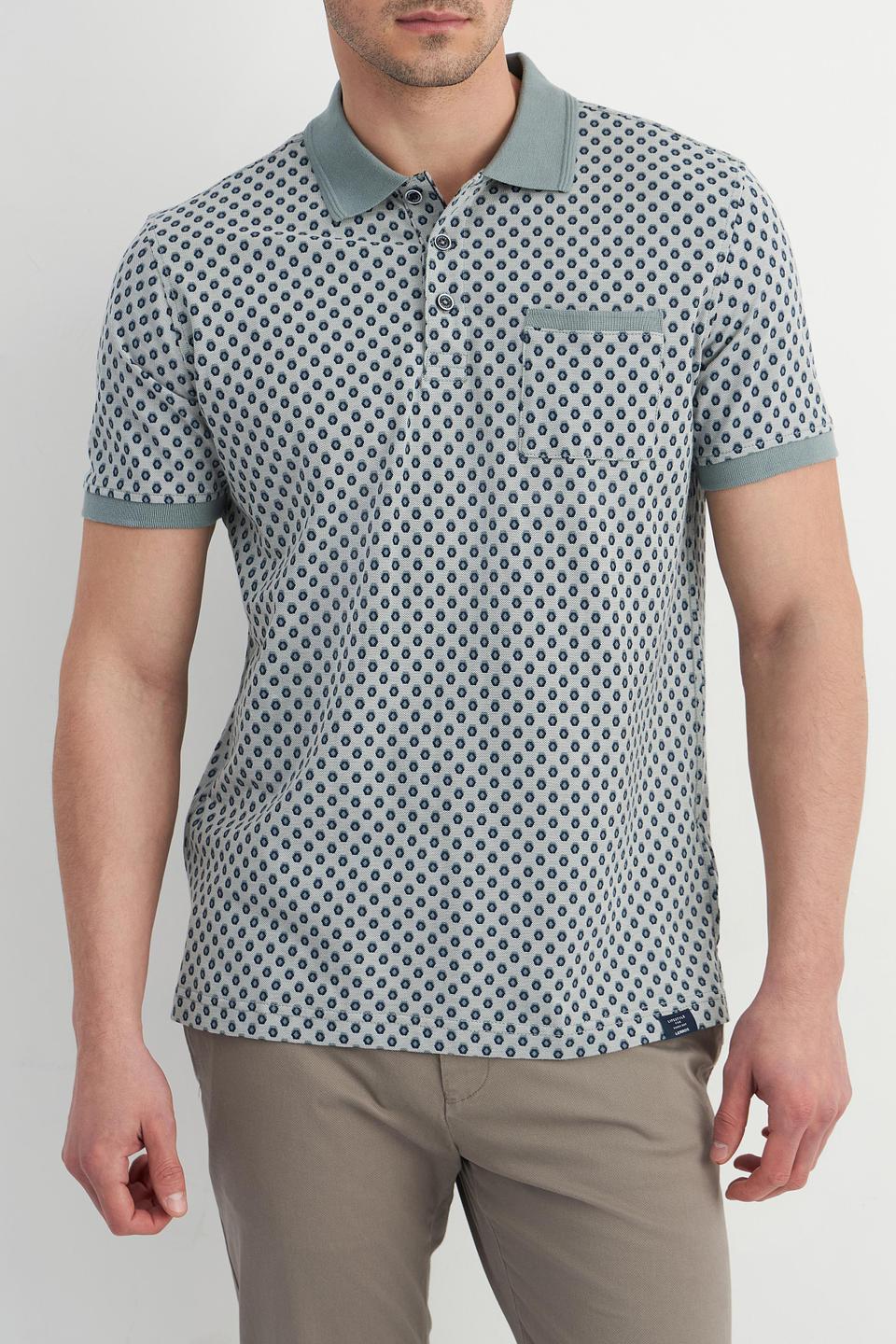 Поло Lerros с принтом мятное