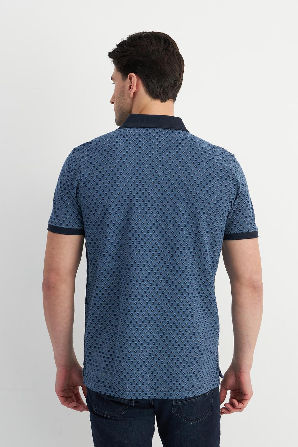 Поло Lerros с принтом синий