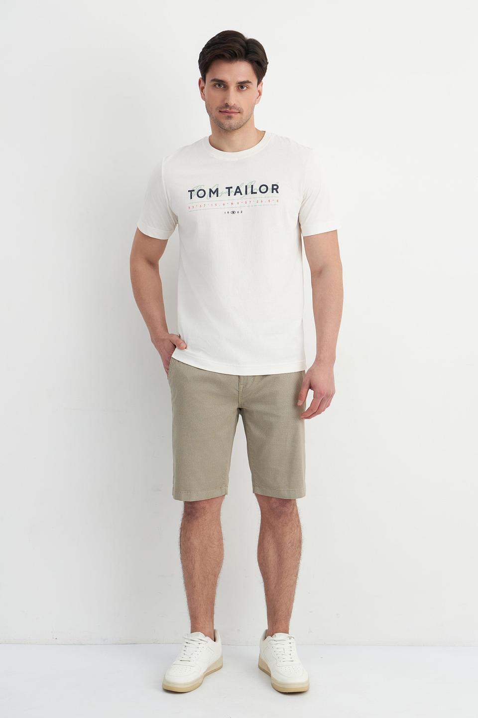 Футболка Tom Tailor белый с логотипом